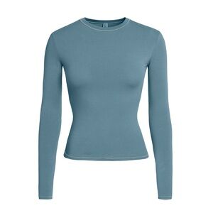 SKIMS Cotton Jersey Long Sleeve T-Shirt